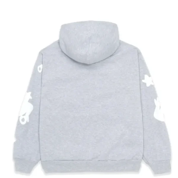 Sp5der Gothic Hoodie-Grey