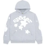 Sp5der Gothic Hoodie-Grey