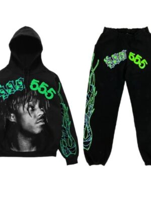 999 Club Spider Young Thug Tracksuit Black