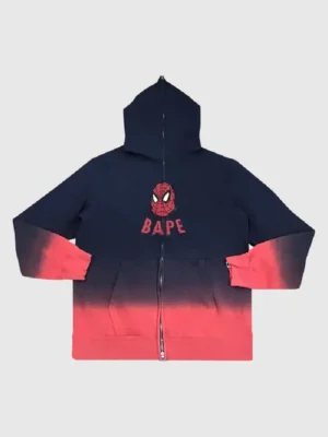 BAPE × Marvel Comics Sp5der-Man Full Zip Hoodie ‘Navy/Red’