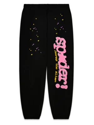 Black P*NK V2 Sweatpants Spider