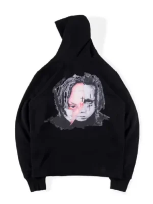 Black Sp5der Angel Number Hoodie 555