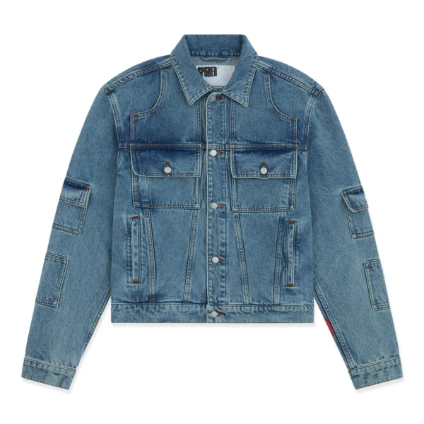 Sp5der DENIM V3 TRUCK JACKET