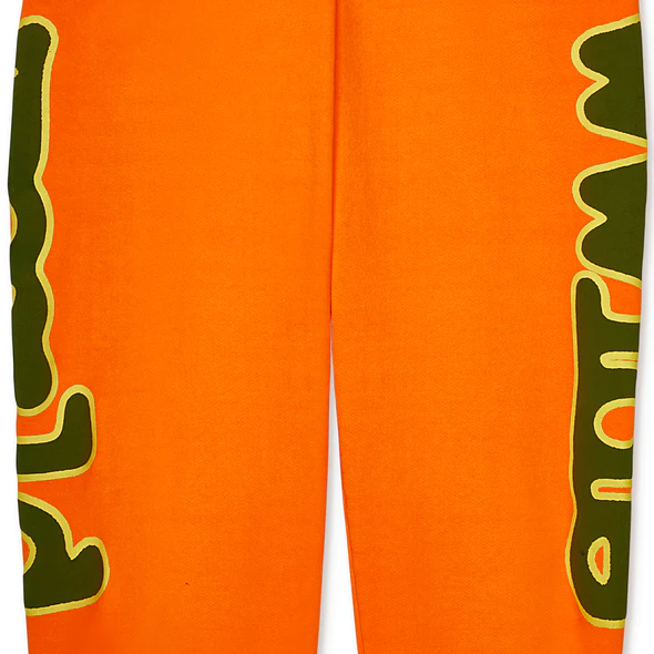 Sp5der Orange Beluga Sweatpants