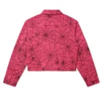 Sp5der Pink Aop Trucker Jacket