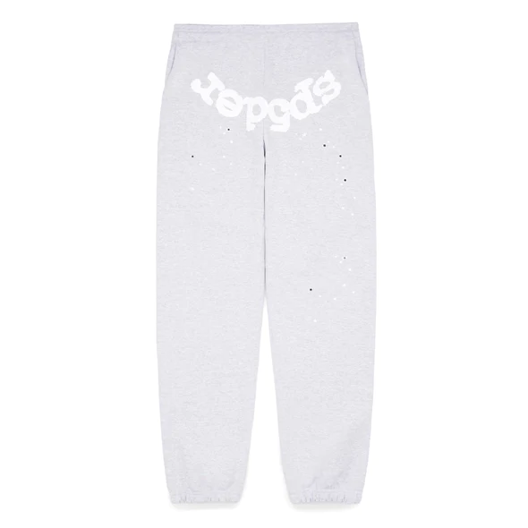 Sp5der Heather Grey Og Web Sweatpants