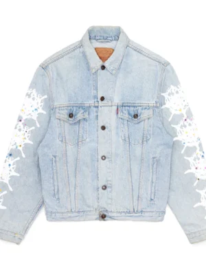 Sp5der Vintage Web Denim Trucker Jacket
