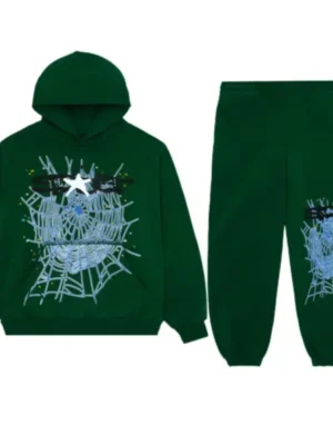 Sp5der Web Tracksuit Hunter Green