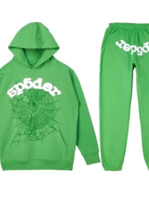 Spider Web Worldwide Green Sp5der Tracksuit