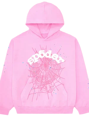 A Pink Spider Web Hoodie