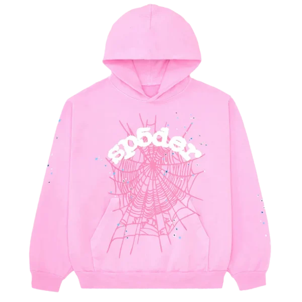 A Pink Spider Web Hoodie