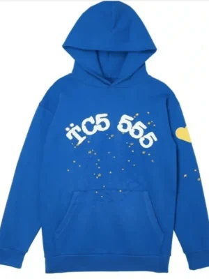 Spider Worldwide TC5 Guardian Angel Number Hooded Sweatshirt Blue