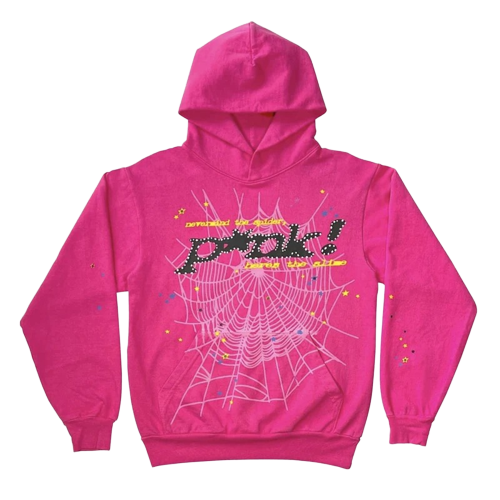 Black Printed Tracksuit – Pink