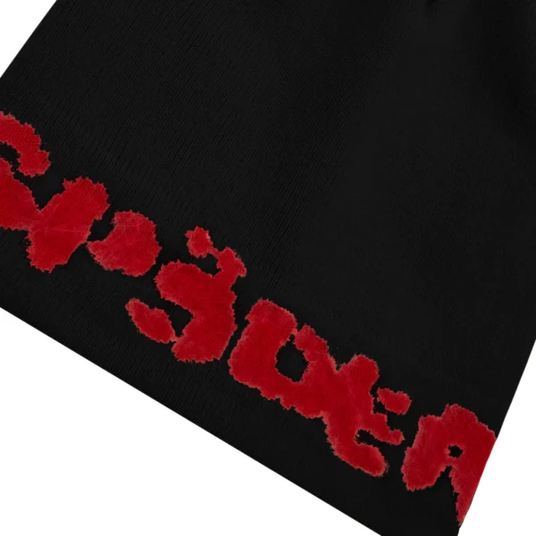 SP5der FUZZY LOGO MOHAIR BEANIE